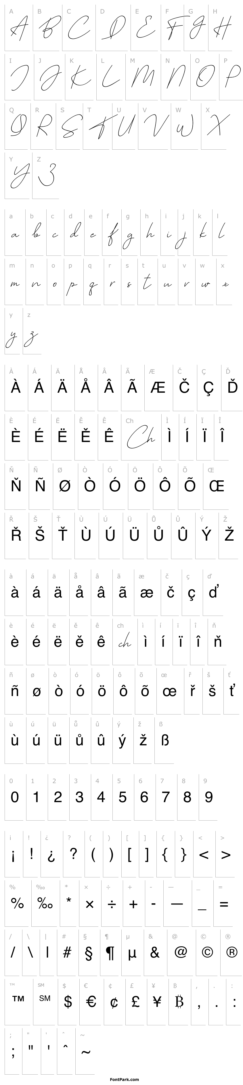 Přehled Cutyle Monoline Script (Demo)