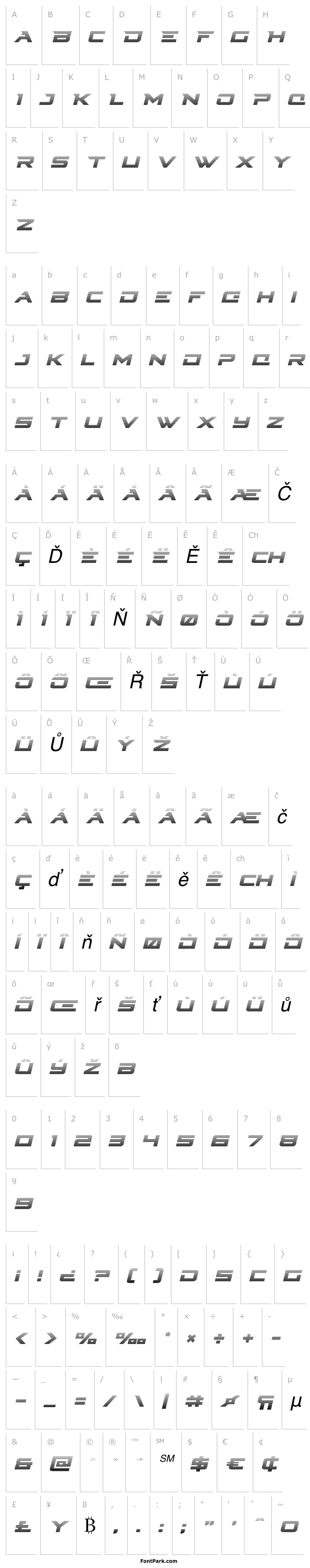 Overview Cyberdyne Gradient Italic