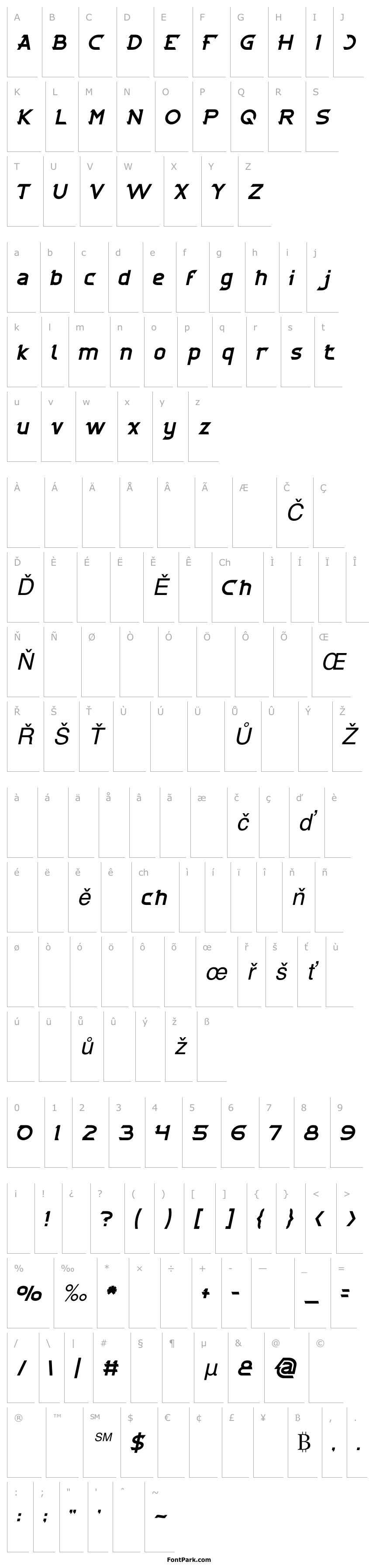 Overview CYBERTOOTH Italic