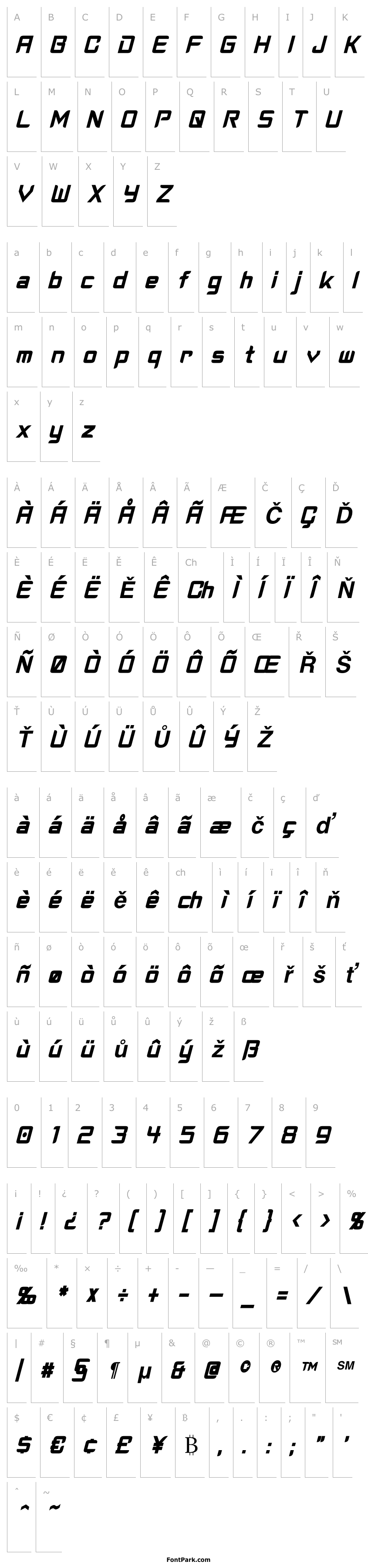 Overview Cyberverse Condensed Bold Italic