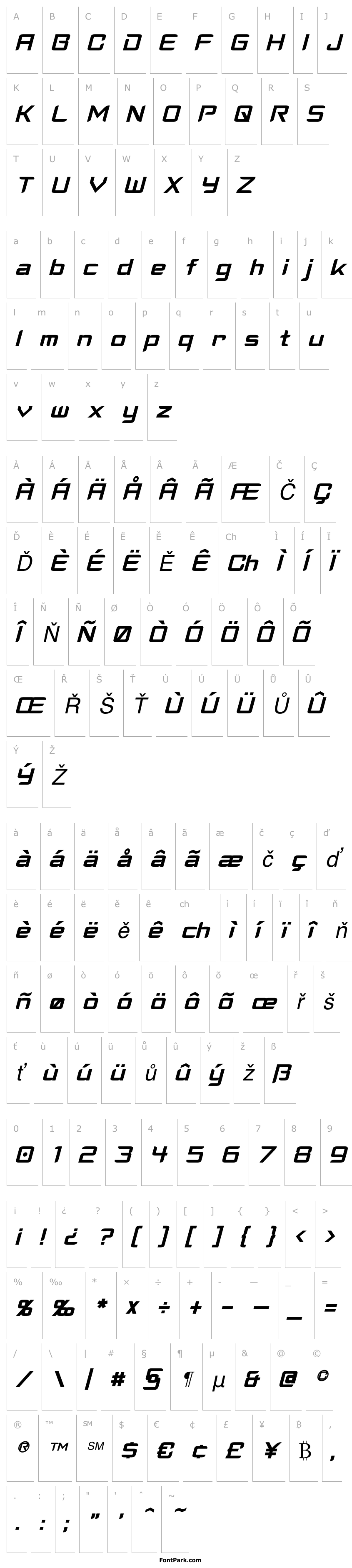 Přehled Cyberverse Italic