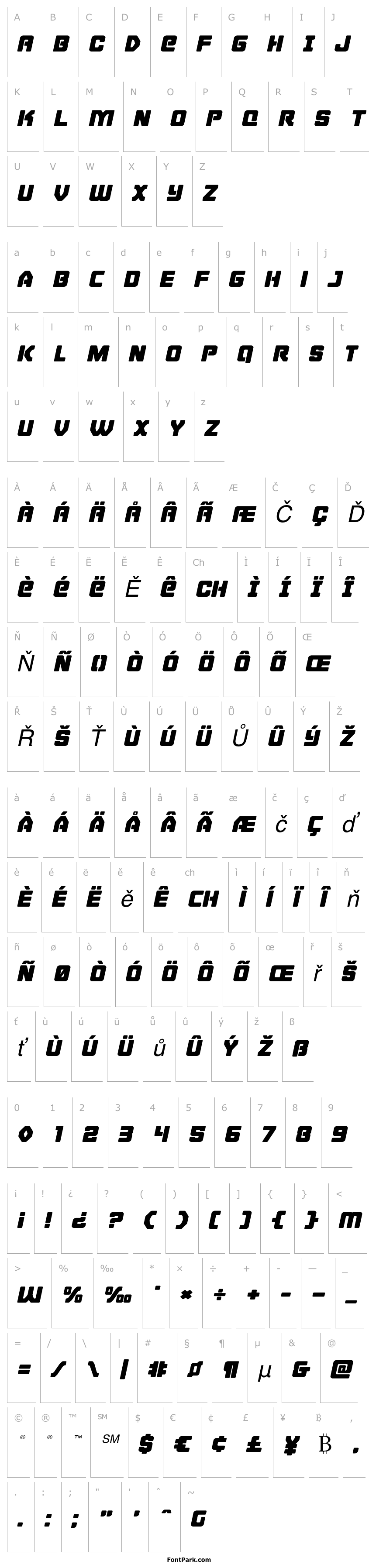 Overview Cyborg Rooster Expanded Italic