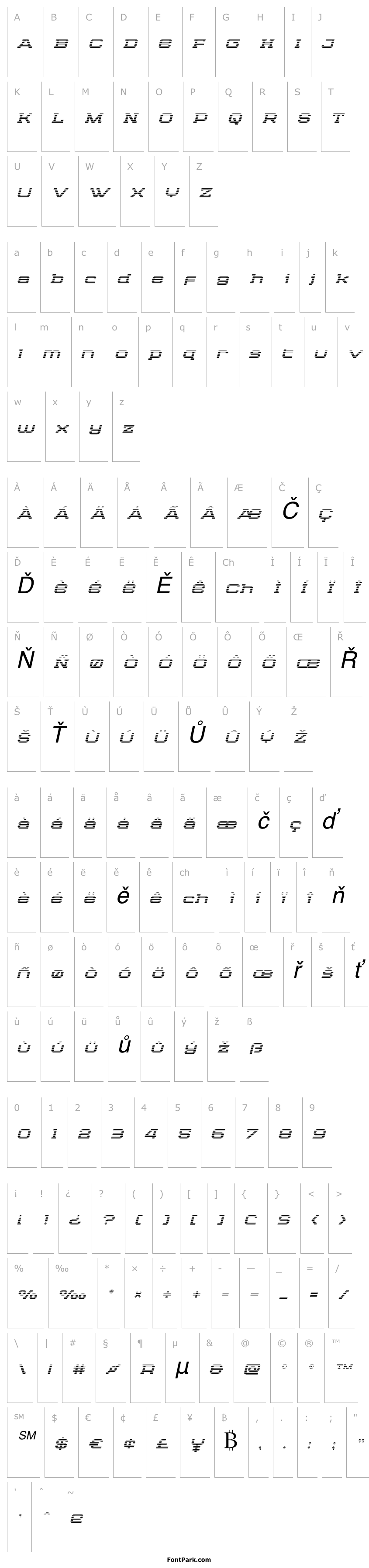 Overview Cydonia Century Gradient Italic