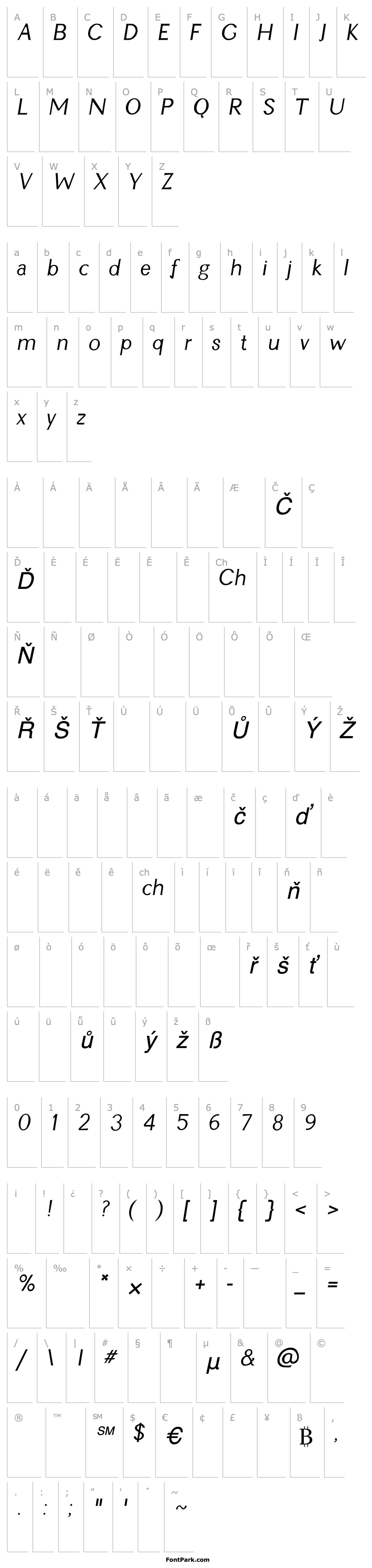 Přehled Cyn Italic