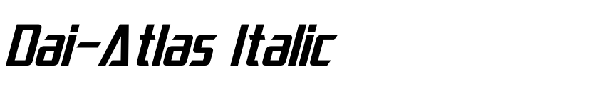 Preview Dai-Atlas Italic