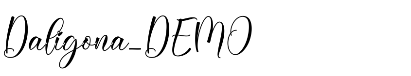 Font Daligona_DEMO by Unknown