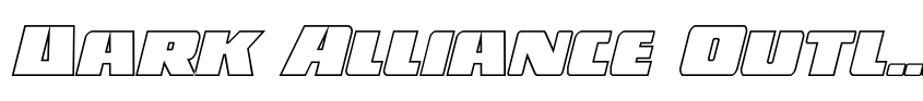 Preview Dark Alliance Outline Italic