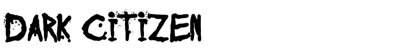 Font Dark Citizen by Woodcutter Manero