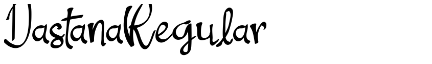 Font DastanaRegular by Unknown