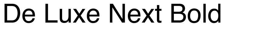 Preview De Luxe Next Bold