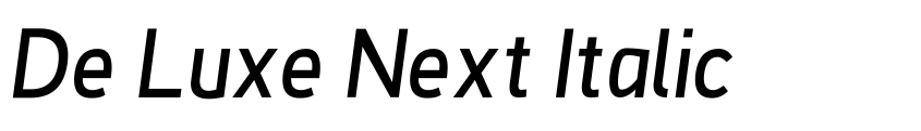 Preview De Luxe Next Italic