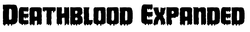 Font Deathblood Expanded by Daniel Zadorozny