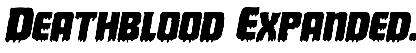 Preview Deathblood Expanded Italic