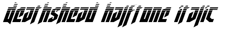 Preview Deathshead Halftone Italic