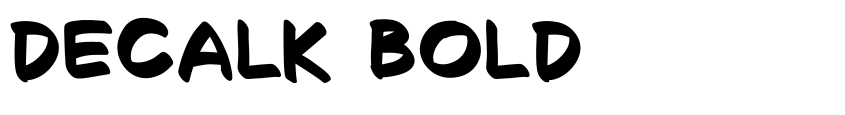 Preview Decalk Bold