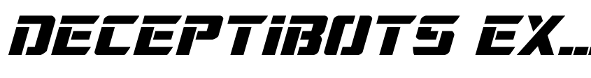 Preview Deceptibots Expanded Italic