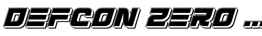 Preview Defcon Zero Punch Italic