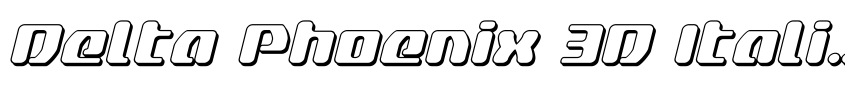 Preview Delta Phoenix 3D Italic