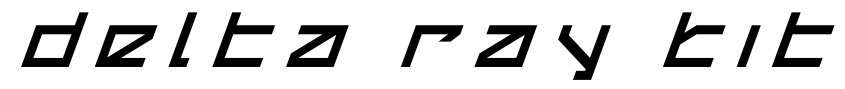 Preview Delta Ray Title Italic