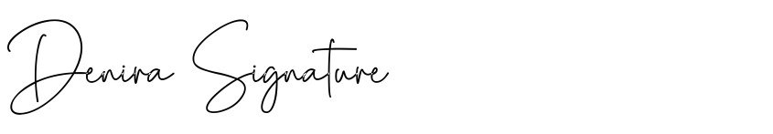 Preview Denira Signature
