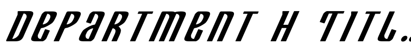 Preview Department H Title Bold Italic