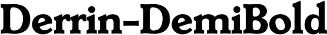 Preview Derrin-DemiBold