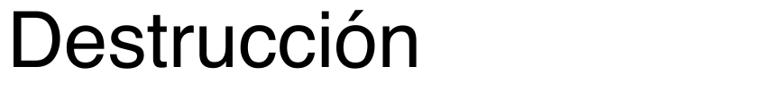 Preview Destrucción