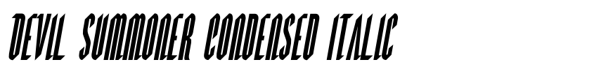 Preview Devil Summoner Condensed Italic