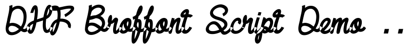 Preview DHF Broffont Script Demo Italic