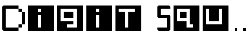 Preview Digit Square Regular