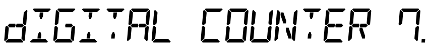 Preview Digital Counter 7 Italic
