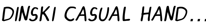 Preview DINSKI CASUAL HANDWRITING Italic