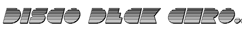 Font Disco Deck Chrome Italic by Unknown