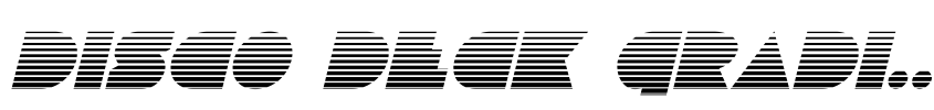 Preview Disco Deck Gradient Italic