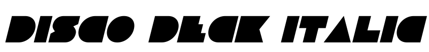 Preview Disco Deck Italic