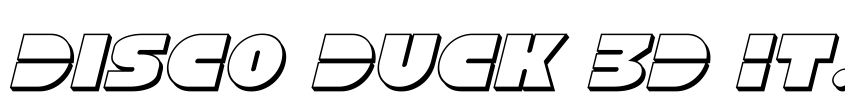 Preview Disco Duck 3D Italic