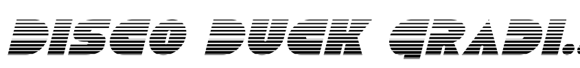 Preview Disco Duck Gradient Italic