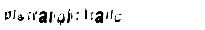 Preview Distraught Italic