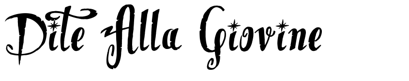 Font Dite Alla Giovine by Imagex