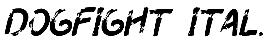 Font Dogfight Italic by doliharahap 2019
