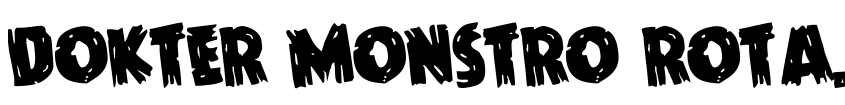 Font Dokter Monstro Rotated by Daniel Zadorozny