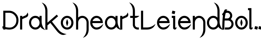 Preview DrakoheartLeiendBold