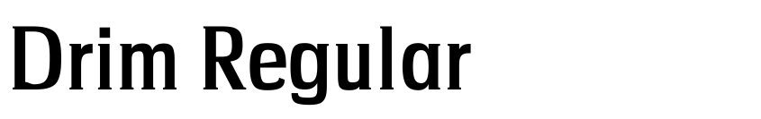 Preview Drim Regular