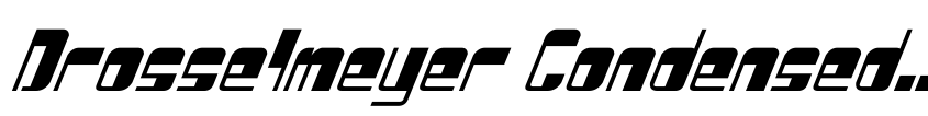 Preview Drosselmeyer Condensed Italic
