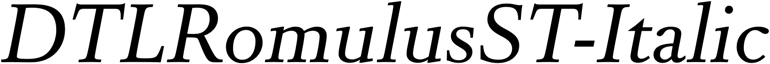 Preview DTLRomulusST-Italic