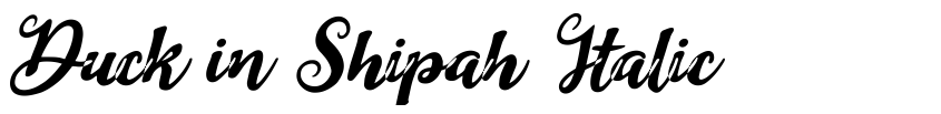 Preview Duck in Shipah Italic