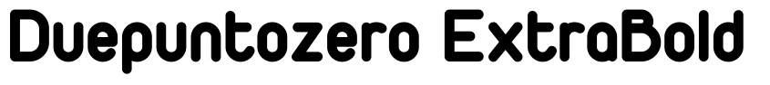 Preview Duepuntozero ExtraBold