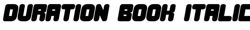 Preview Duration Book Italic