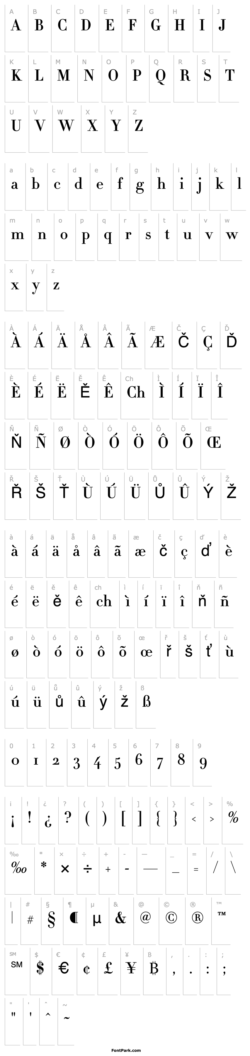 Overview Didot-HTF-M06-Medium