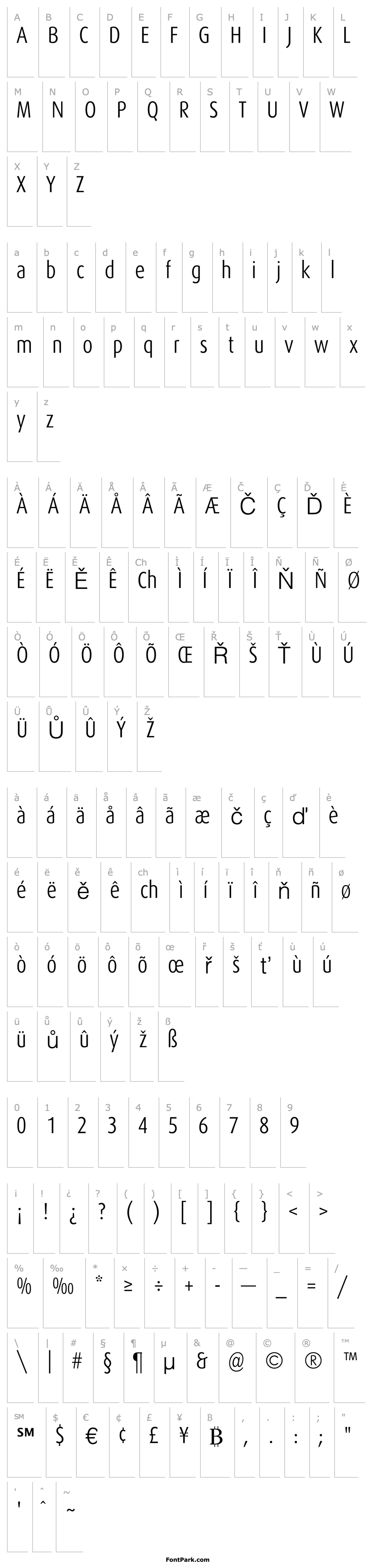 Overview DaxCondensed-Light